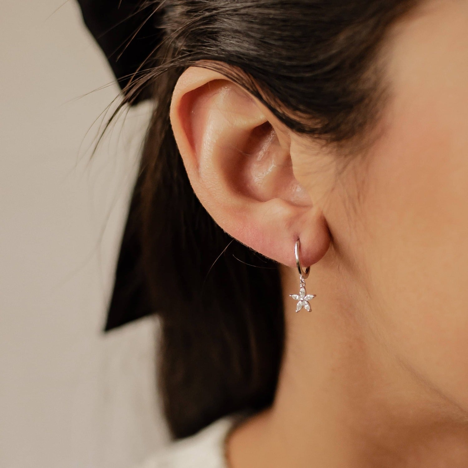 Ensemble Bijoux Pierre Présieuse Marguerite Sterling Silver