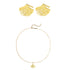 Ginkgo-Blatt Schmuckset aus Sterlingsilber