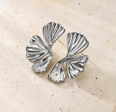 Pendientes Statement Hoja de Ginkgo Waterproof