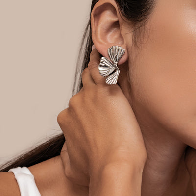Pendientes Statement Hoja de Ginkgo Waterproof