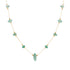 Collar Cuentas Piedra Verde Waterproof