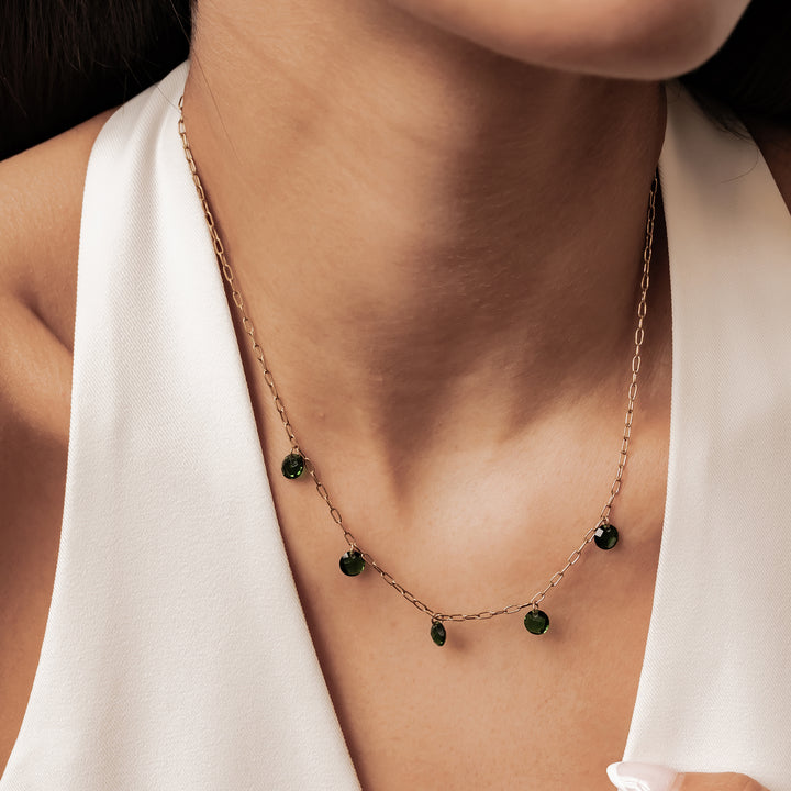 Collar Piedra Verde Waterproof