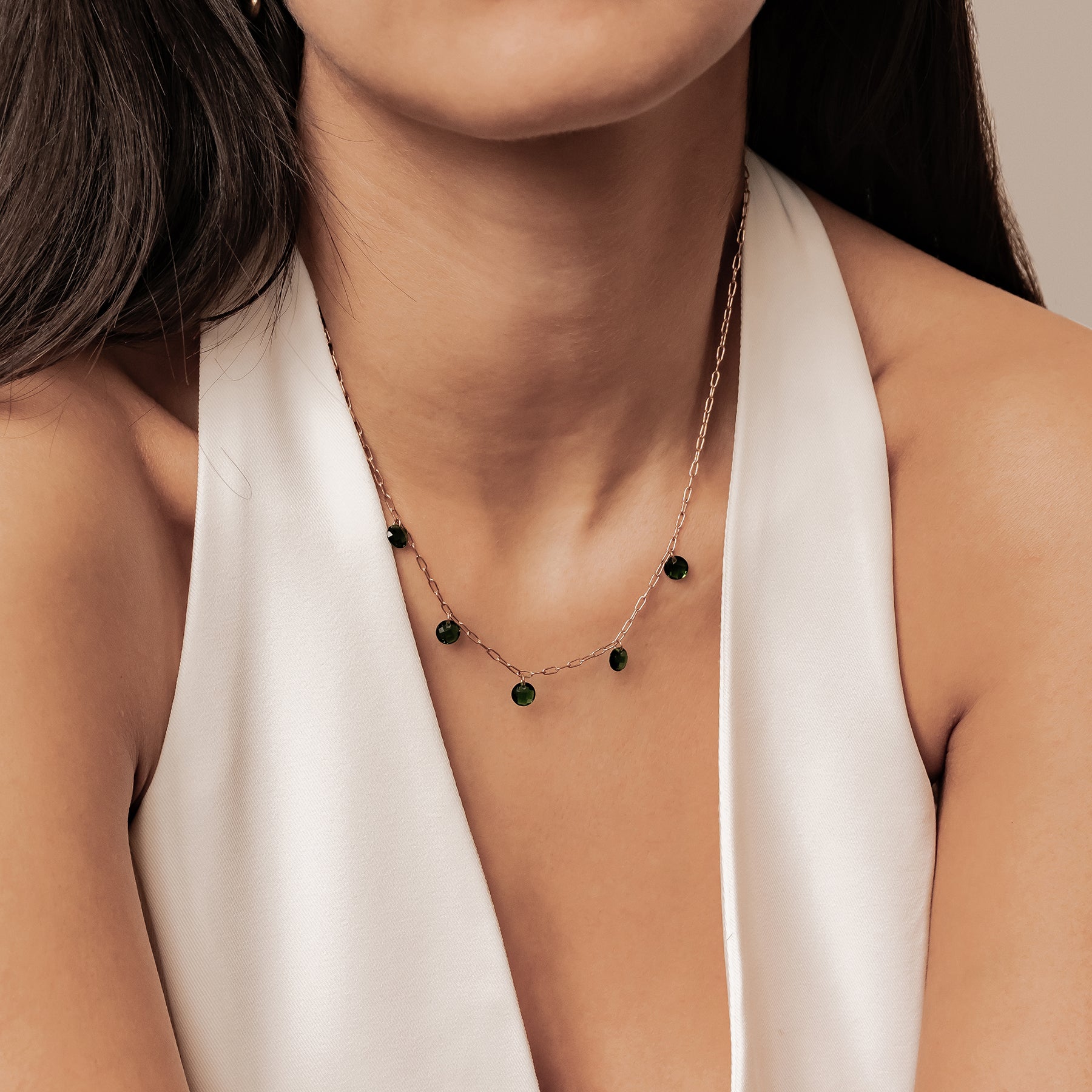 Collier Pierre Verte Waterproof
