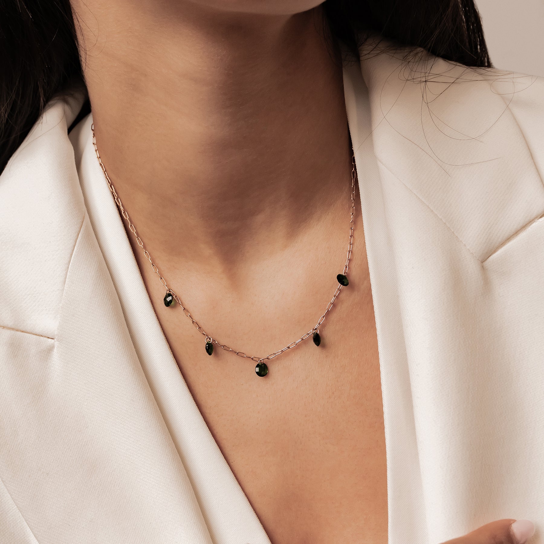 Collier Pierre Verte Waterproof
