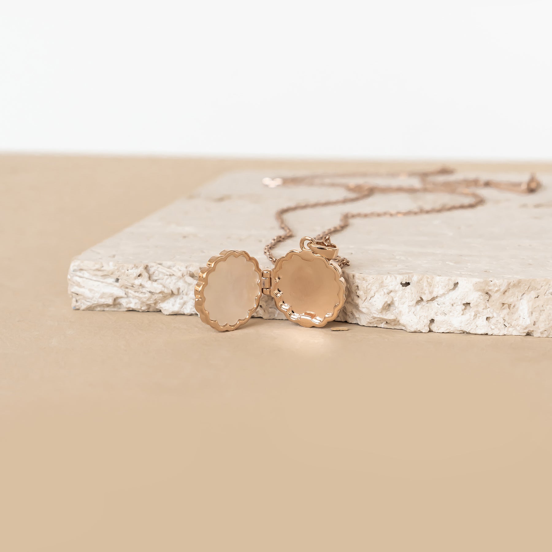 Guardian Angel Locket Necklace Sterling Silver