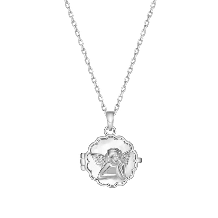 Colgante Medallón Ángel Guardián Plata de Ley 925