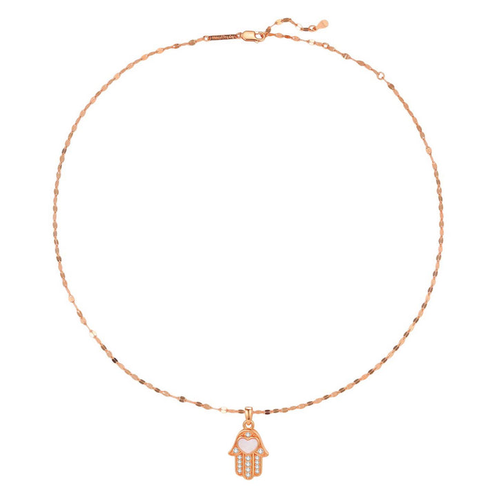 Collier Pendentif Protection Mains Jamsa Argent Sterling