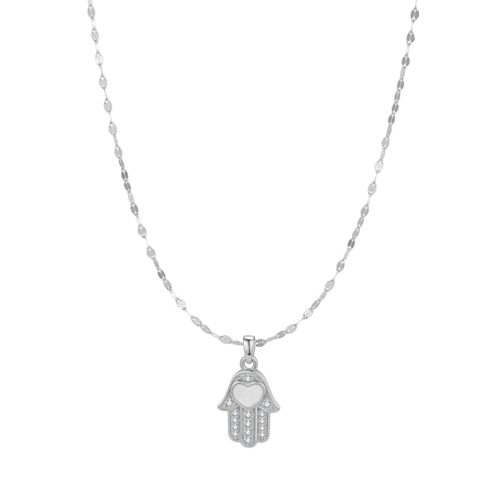 Collier Pendentif Protection Mains Jamsa Argent Sterling