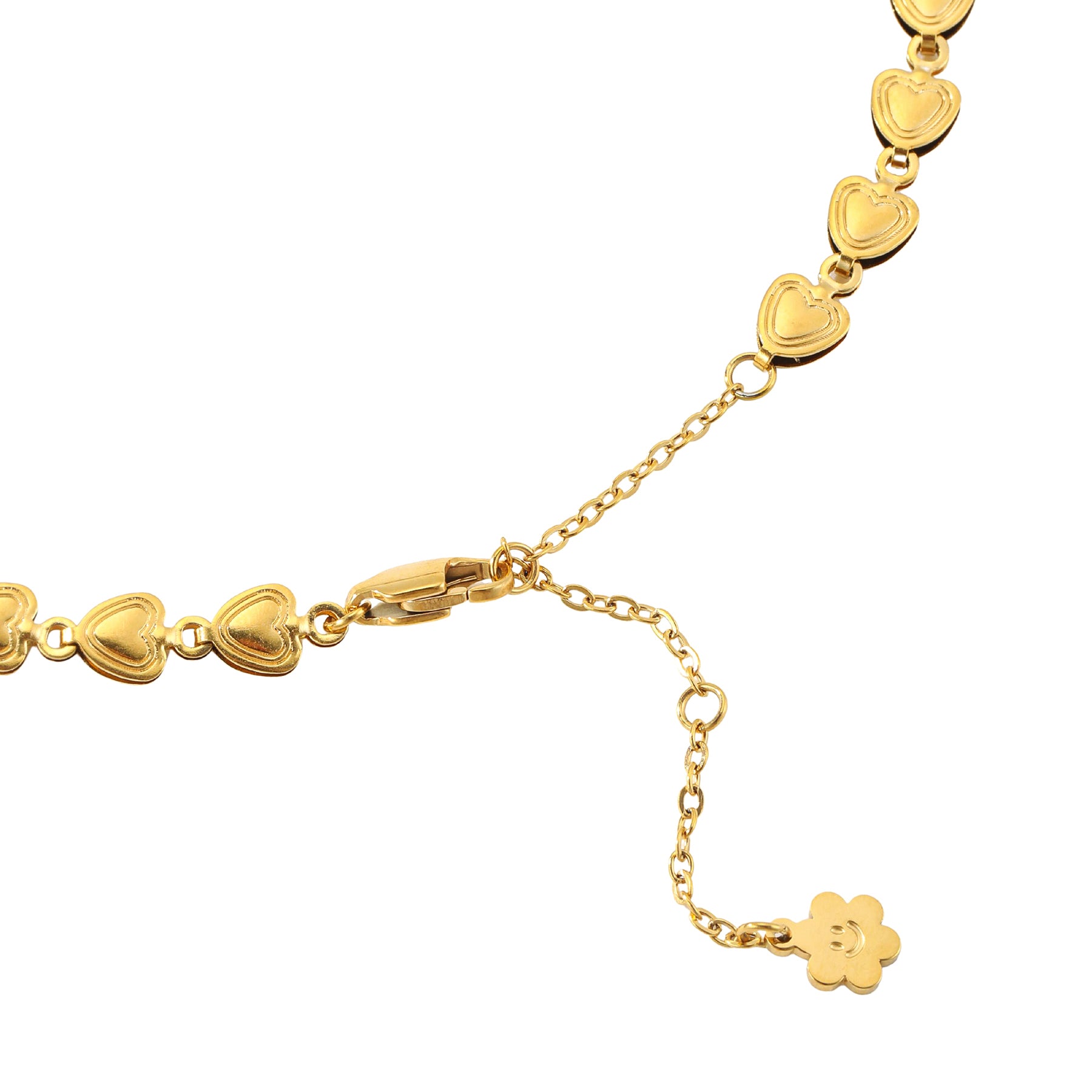 Herzglieder Choker Halskette aus Edelstahl – Wasserfest 