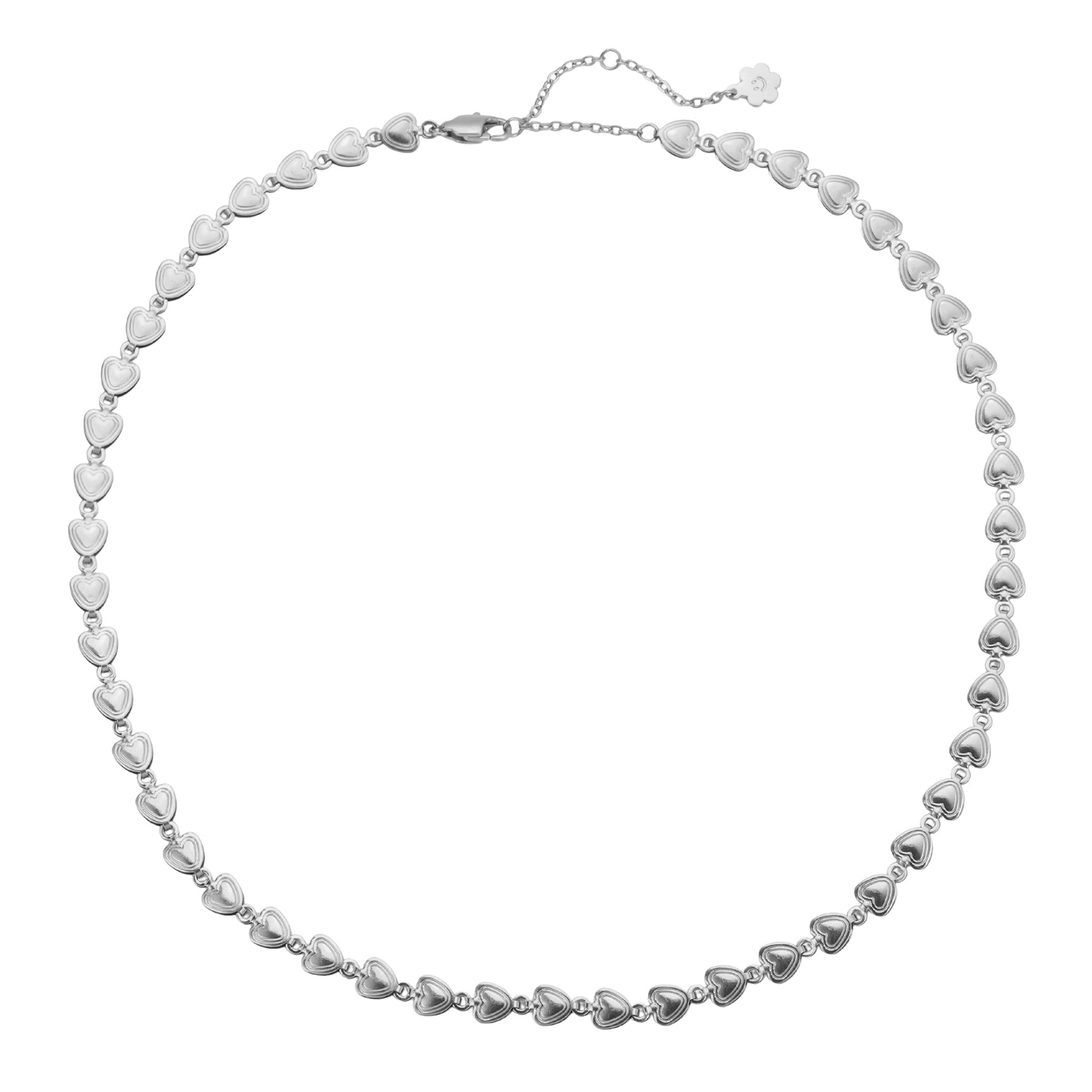 Herzglieder Choker Halskette aus Edelstahl – Wasserfest 
