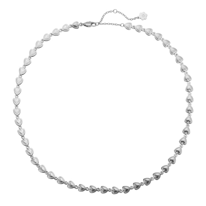 Herzglieder Choker Halskette aus Edelstahl – Wasserfest 