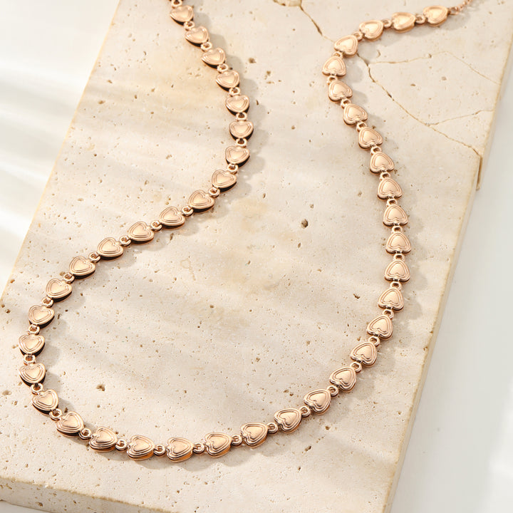 Heart Link Necklace Waterproof