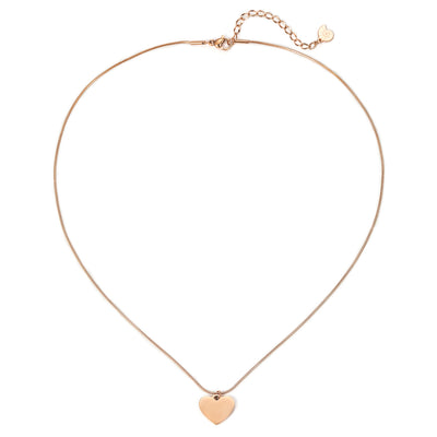 Collier Pendentif Coeur Chaïne Serpent Waterproof