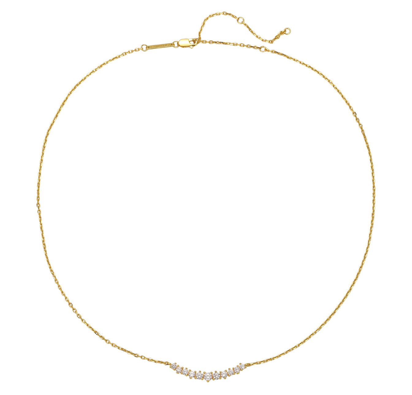 Herz Tennis Halskette aus Sterlingsilber