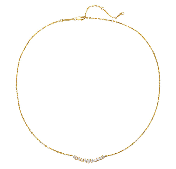 Collar Tennis Corazón Plata de Ley