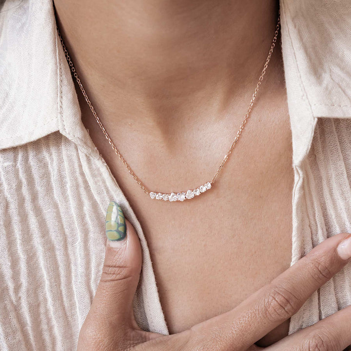 Collar Tennis Corazón Plata de Ley