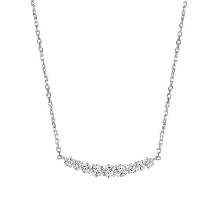 Collier Tennis Cœur Argent Sterling