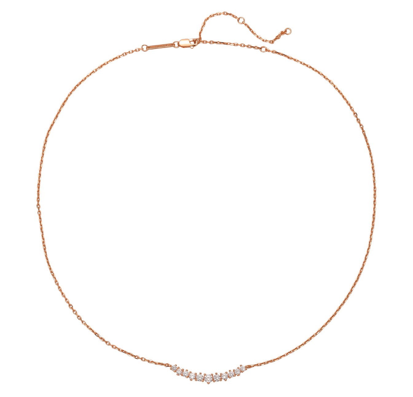 Herz Tennis Halskette aus Sterlingsilber