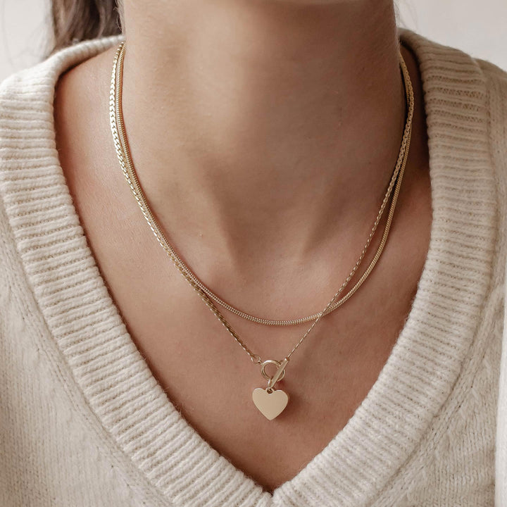 Set Collares Corazón y Cadena Serpiente Waterproof