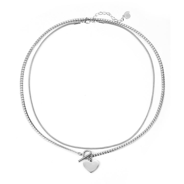 Set Collares Corazón y Cadena Serpiente Waterproof