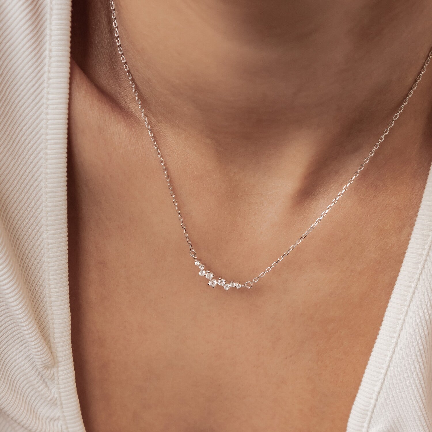 Collar Brillo Infinito Plata de Ley