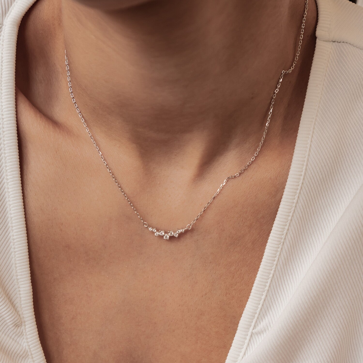 Collar Brillo Infinito Plata de Ley