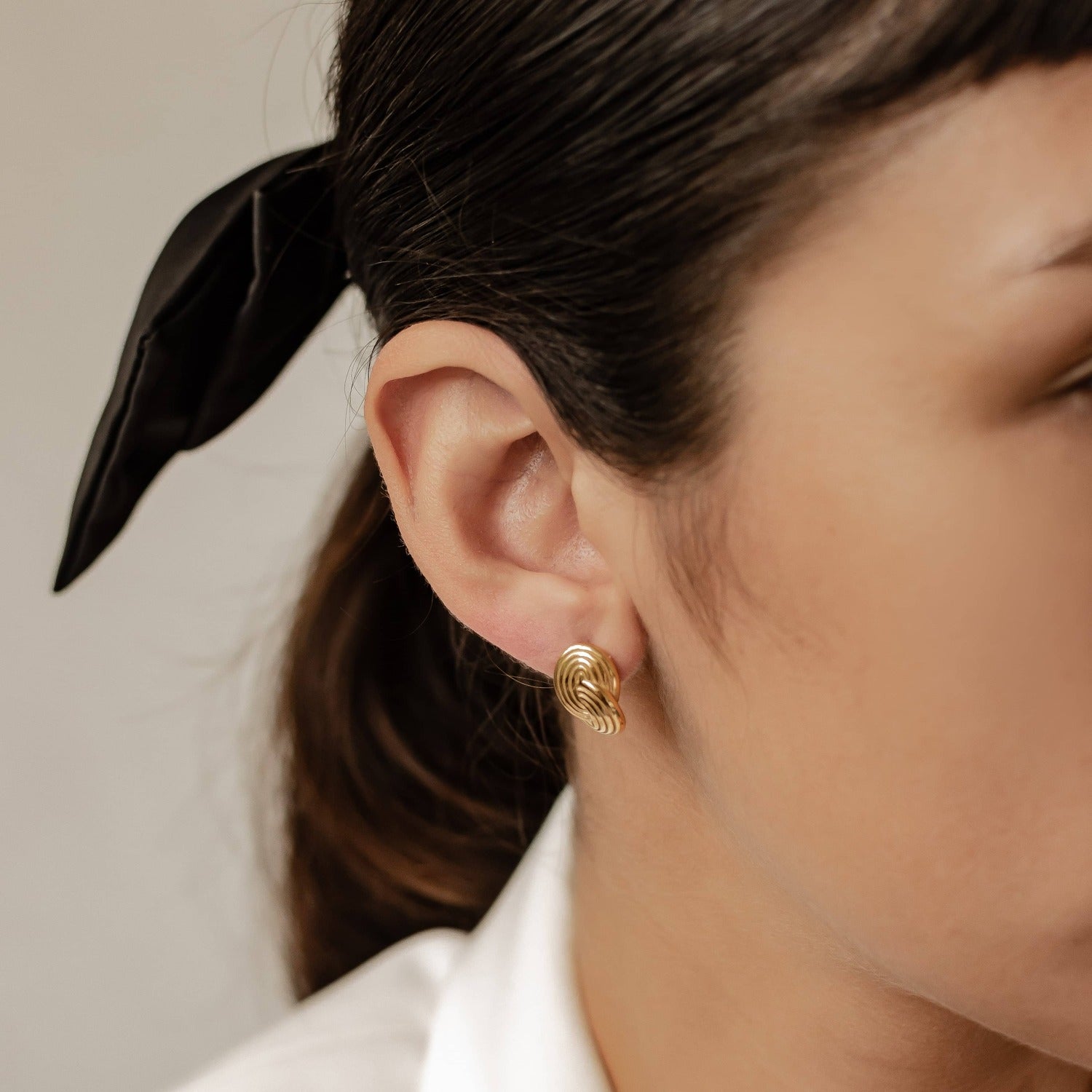 Ineinandergreifende Kreise Übergroße Kreise Ohrstecker Wasserfest