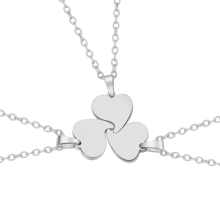 Set Collares Corazones Entrelazados Waterproof
