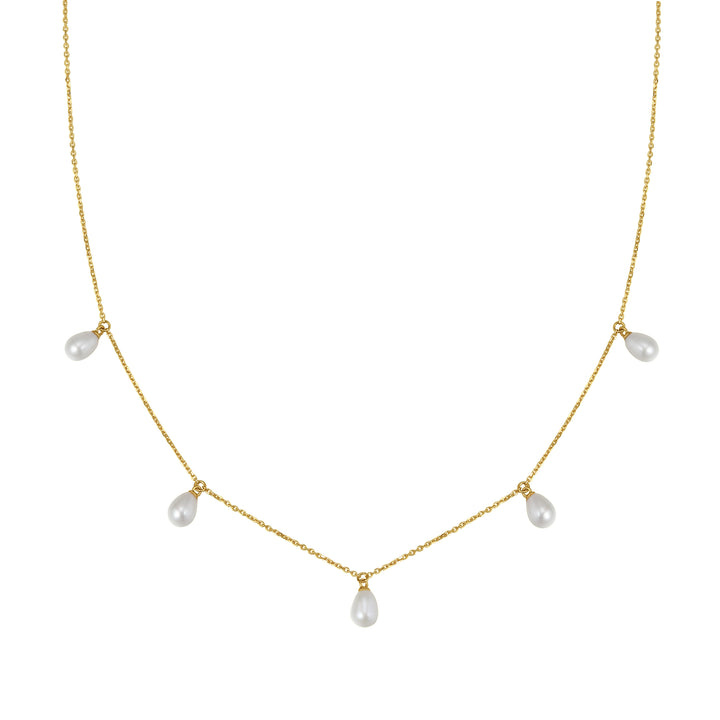 Unersetzliche Perle Kette aus 585 Gold