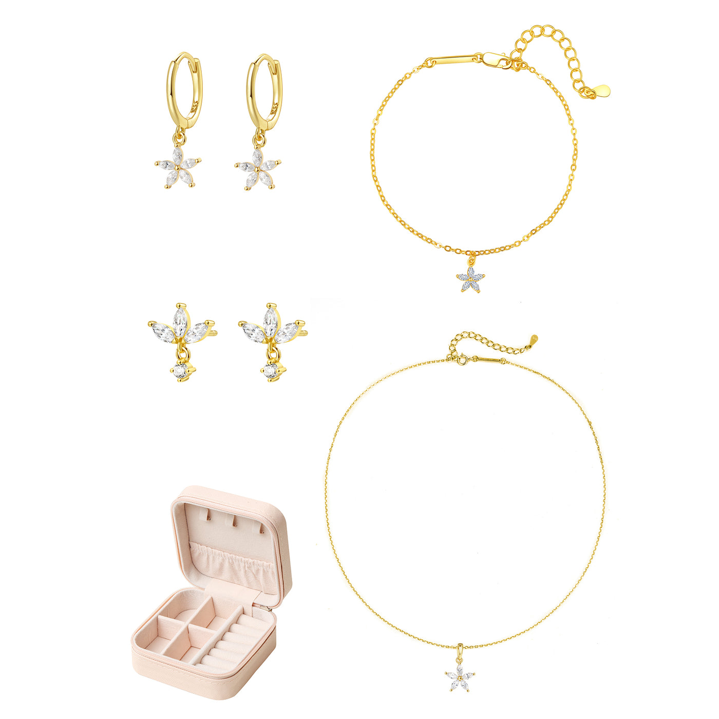Boîte à Bijoux et Ensembles Marguerite Sterling Argent