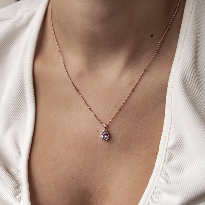 Collier Pierre de Naissance Juin Alexandrite Argent Sterling