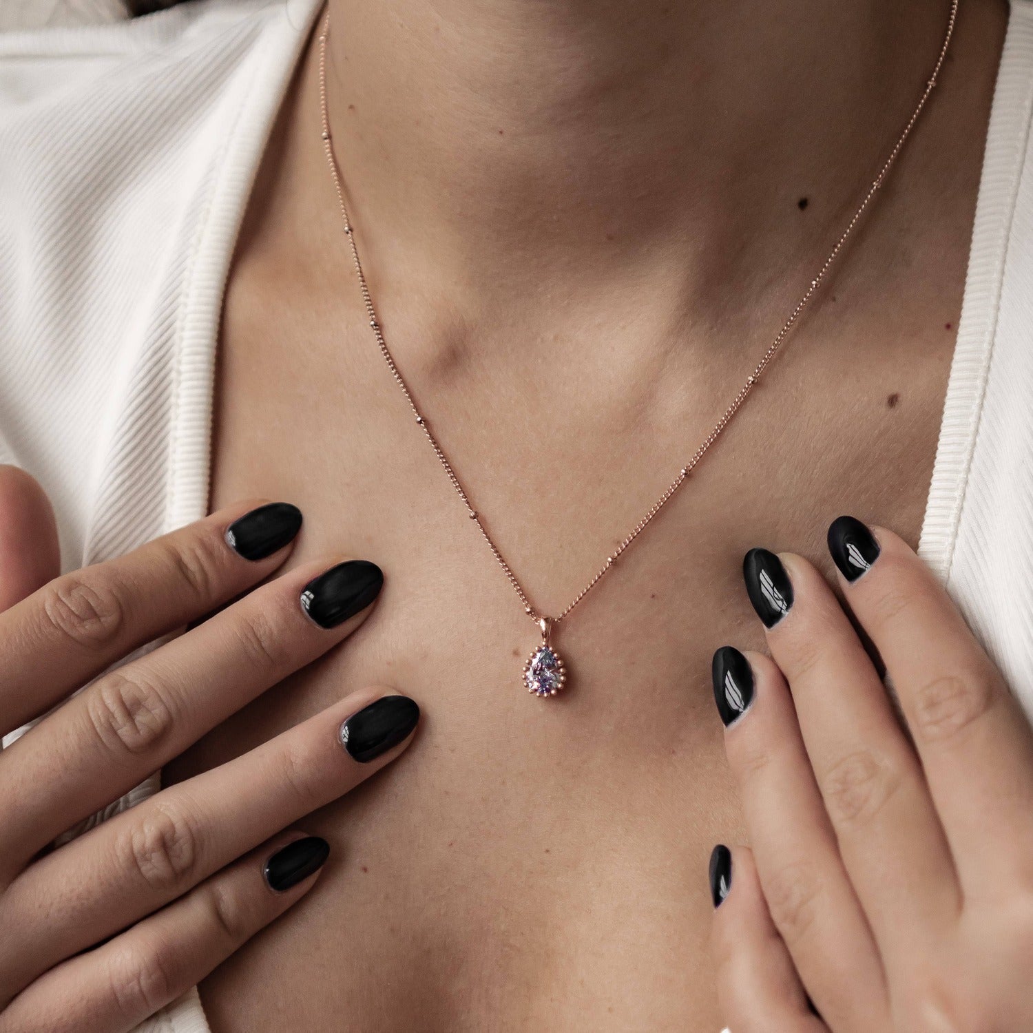 Collar Birthstone Junio Alejandrita Plata de Ley 925