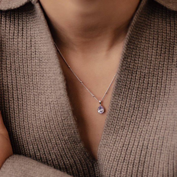 Collier Pierre de Naissance Juin Alexandrite Argent Sterling