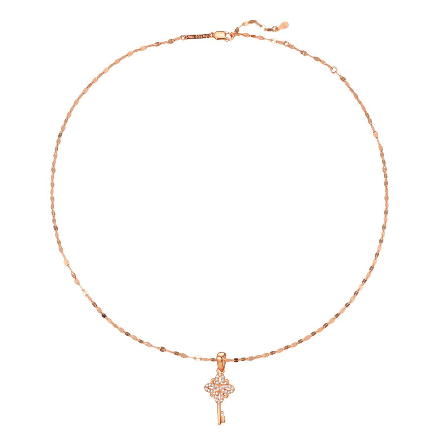 Collier Pendentif Clé Nouveaux Départs Sterling Argent