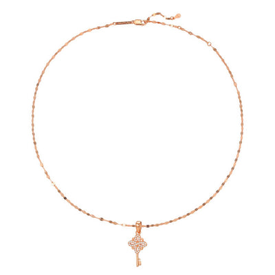 Collier Pendentif Clé Nouveaux Départs Sterling Argent
