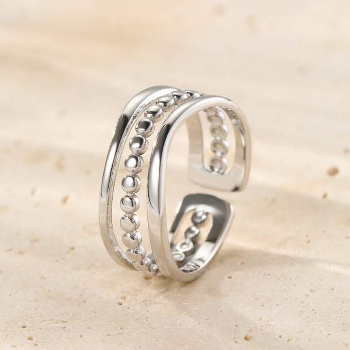 Bague Ouverte Perles – Waterproof