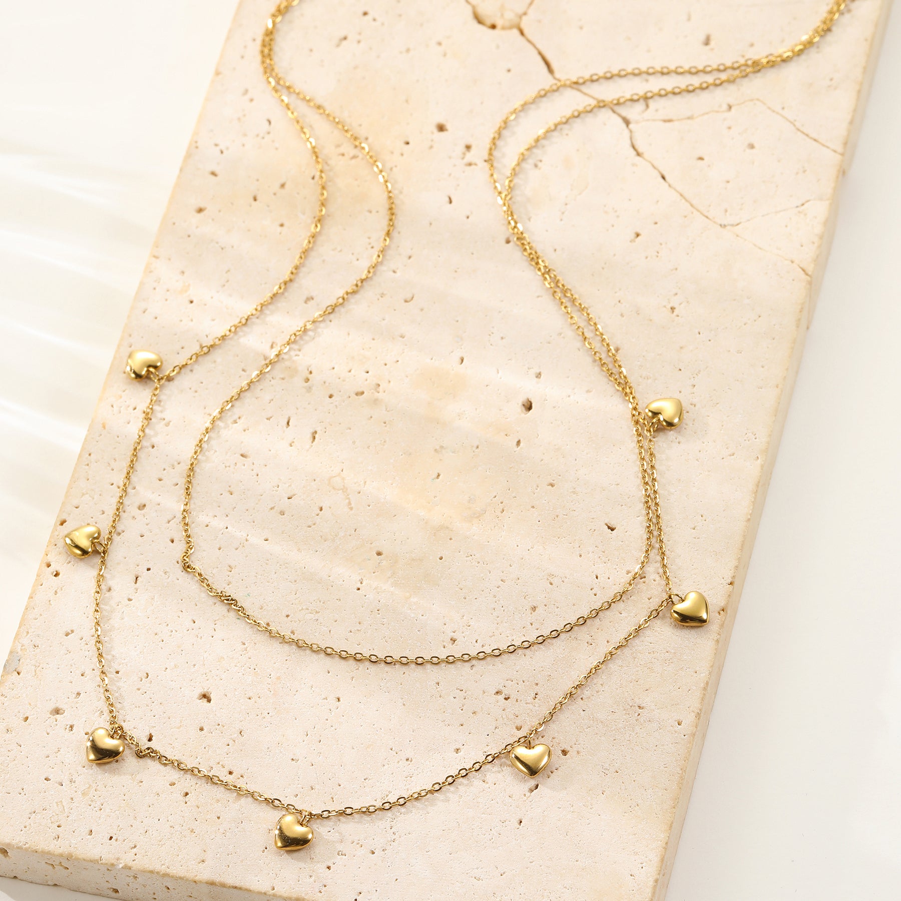 Collar a Capas Corazón Chunky Waterproof