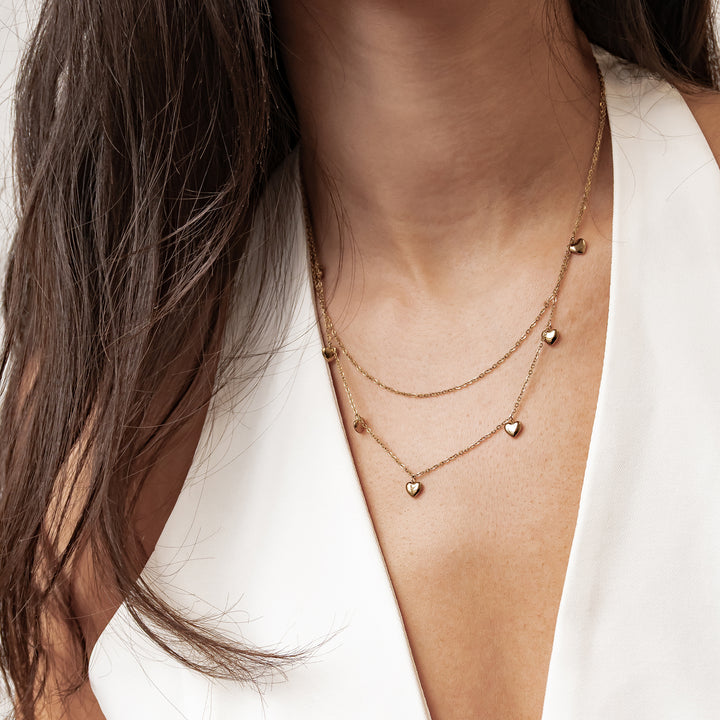 Collar a Capas Corazón Chunky Waterproof