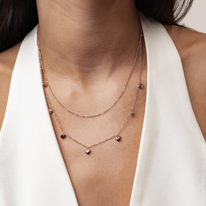Collar a Capas Corazón Chunky Waterproof