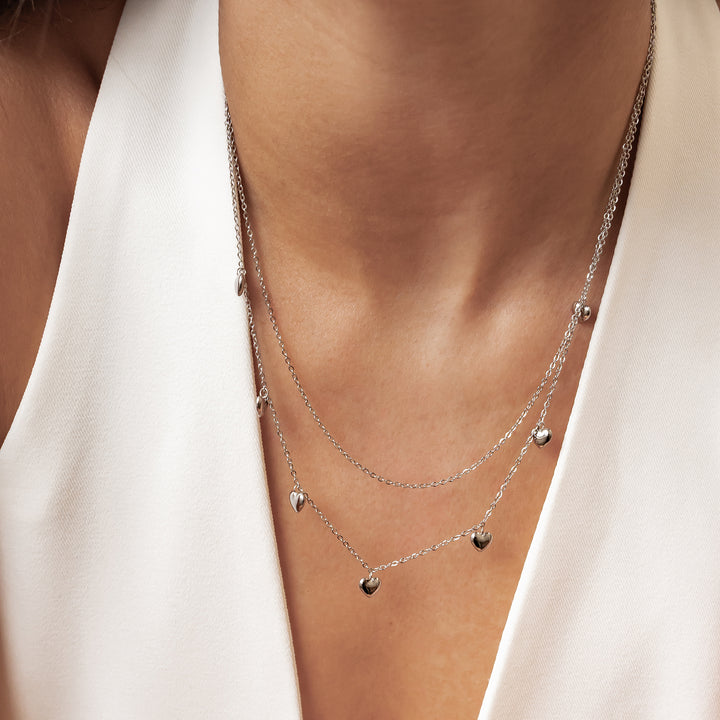 Collar a Capas Corazón Chunky Waterproof