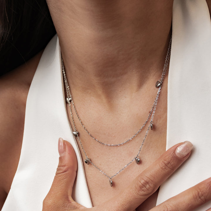 Collar a Capas Corazón Chunky Waterproof