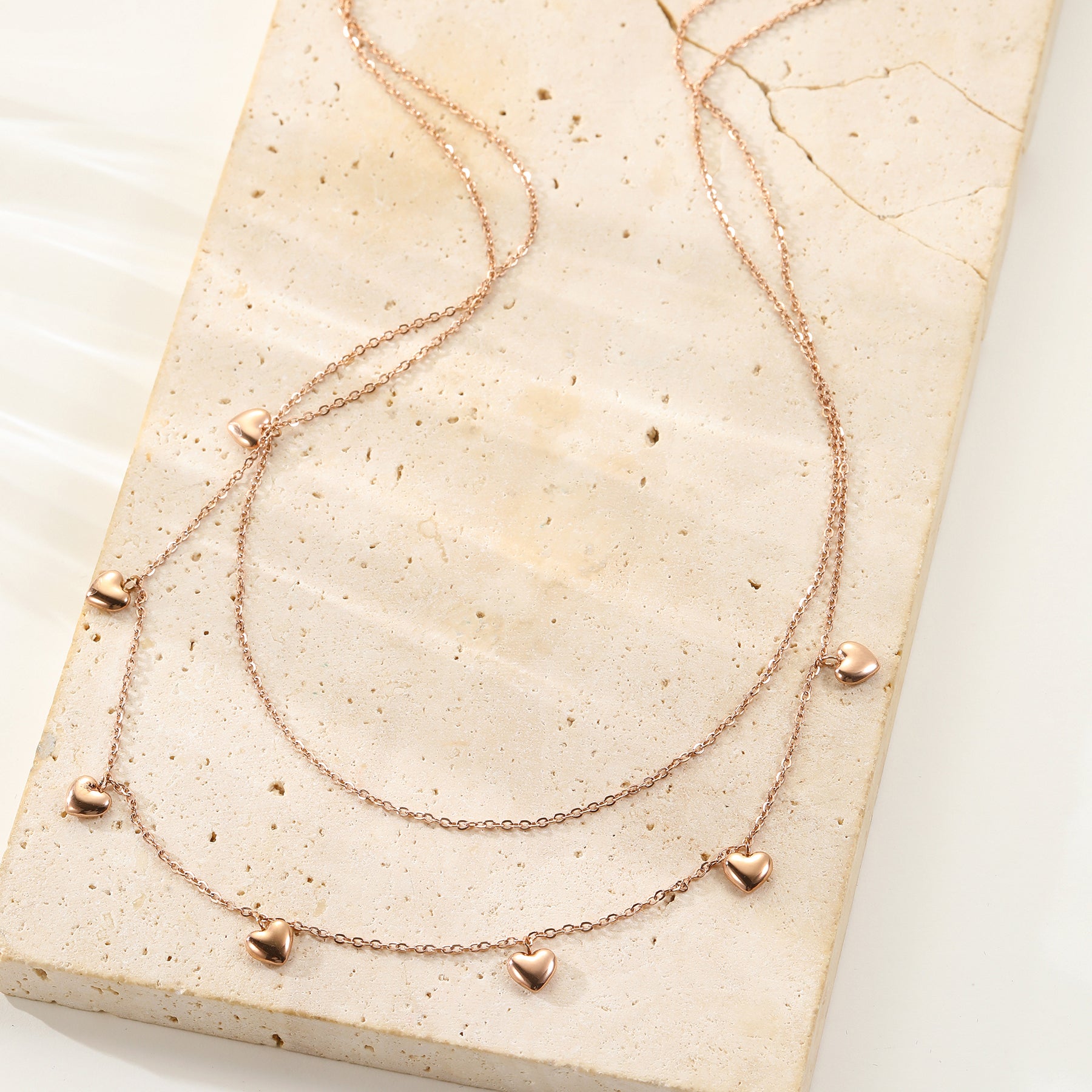 Collar a Capas Corazón Chunky Waterproof