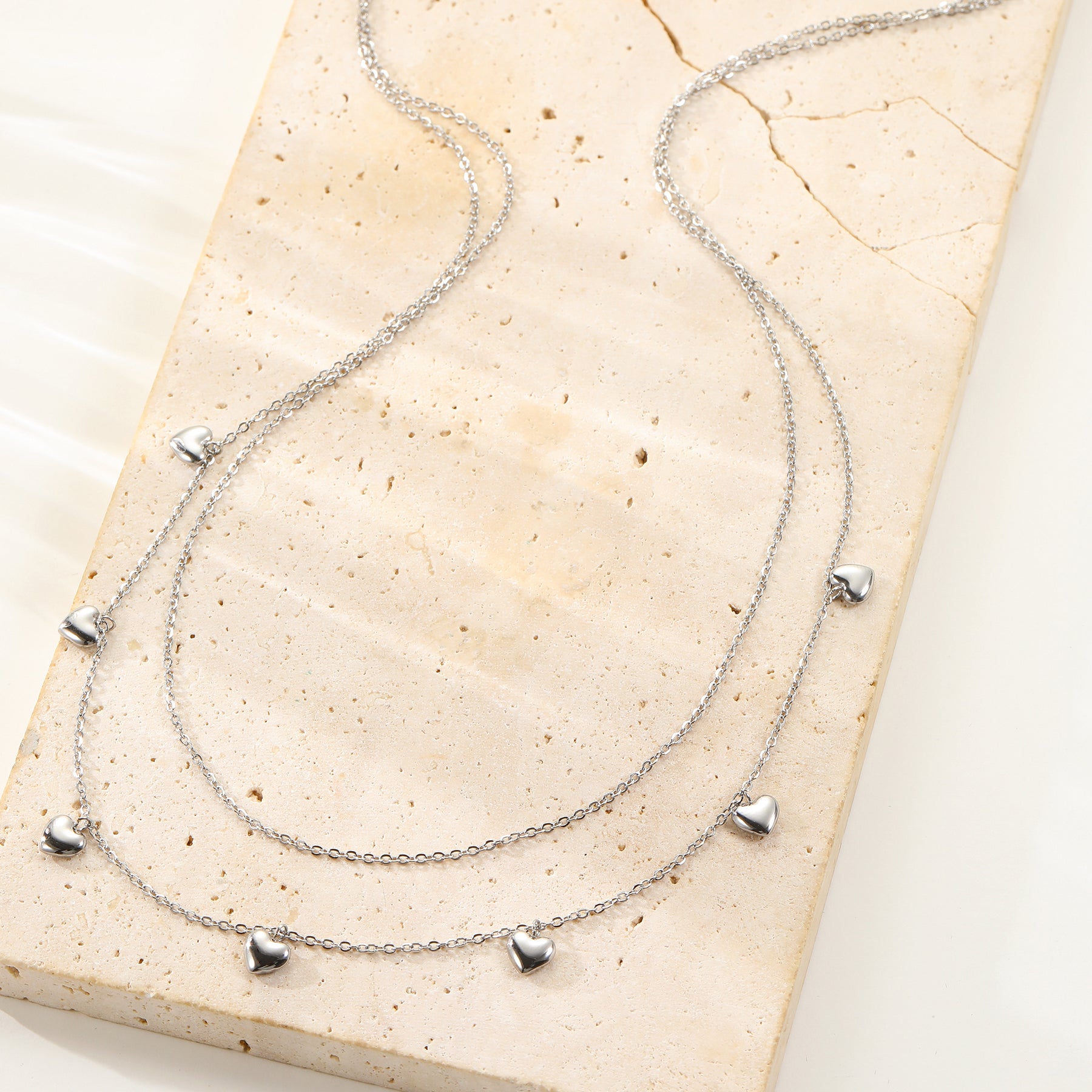 Collar a Capas Corazón Chunky Waterproof