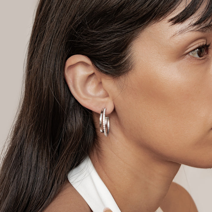 Créoles Pierres Multirangs – Waterproof
