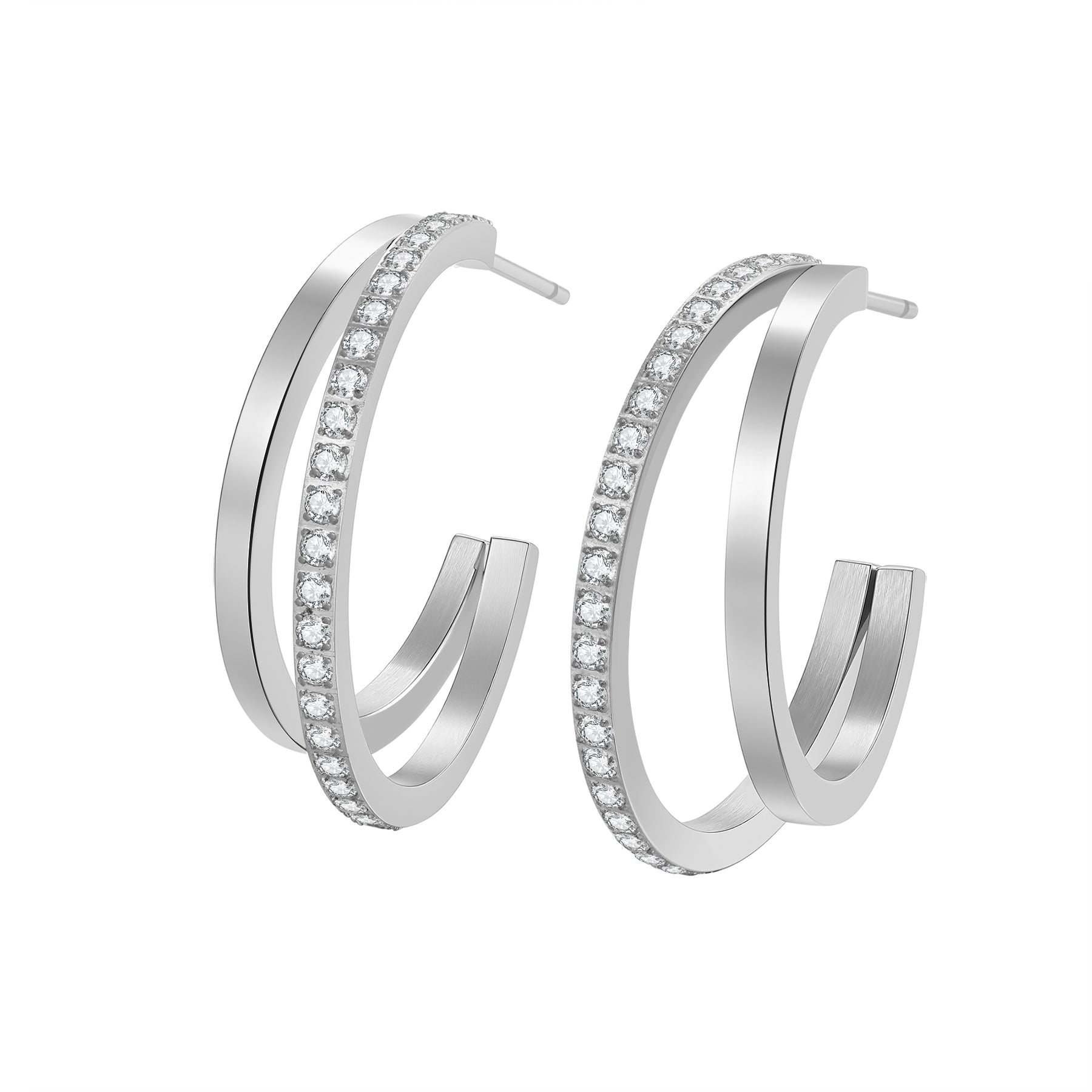Créoles Pierres Multirangs – Waterproof