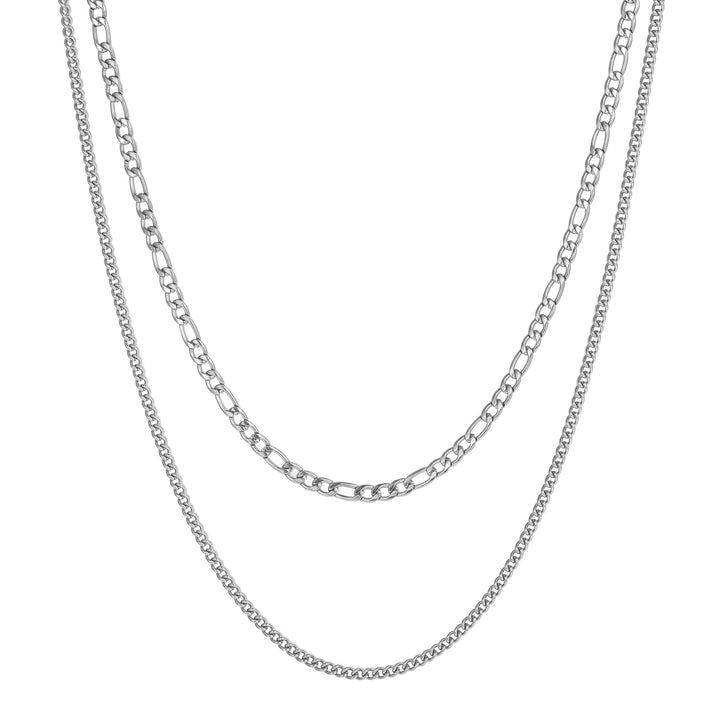 Collier Multi Rangs Chaînes Maillon Large et Trombone Waterproof