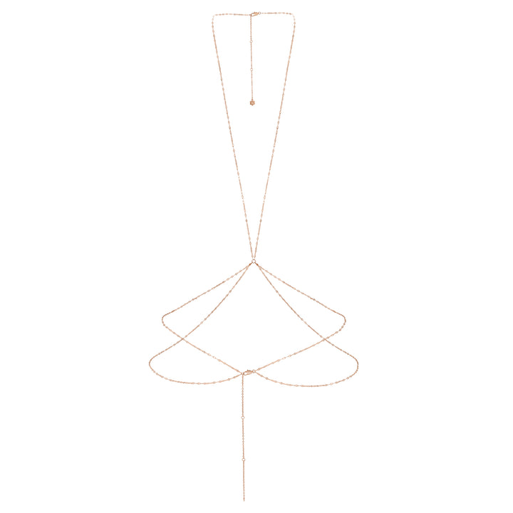 Layered Rolo Body Chain Waterproof
