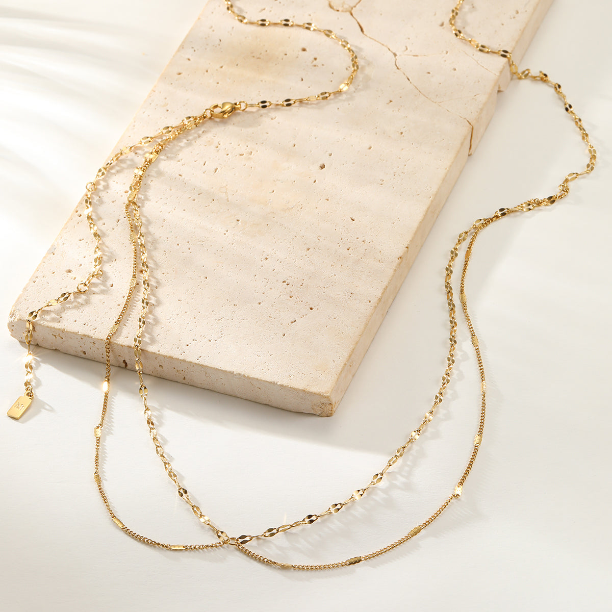 Chaîne de Taille Superposée Rolo et Starburst Waterproof