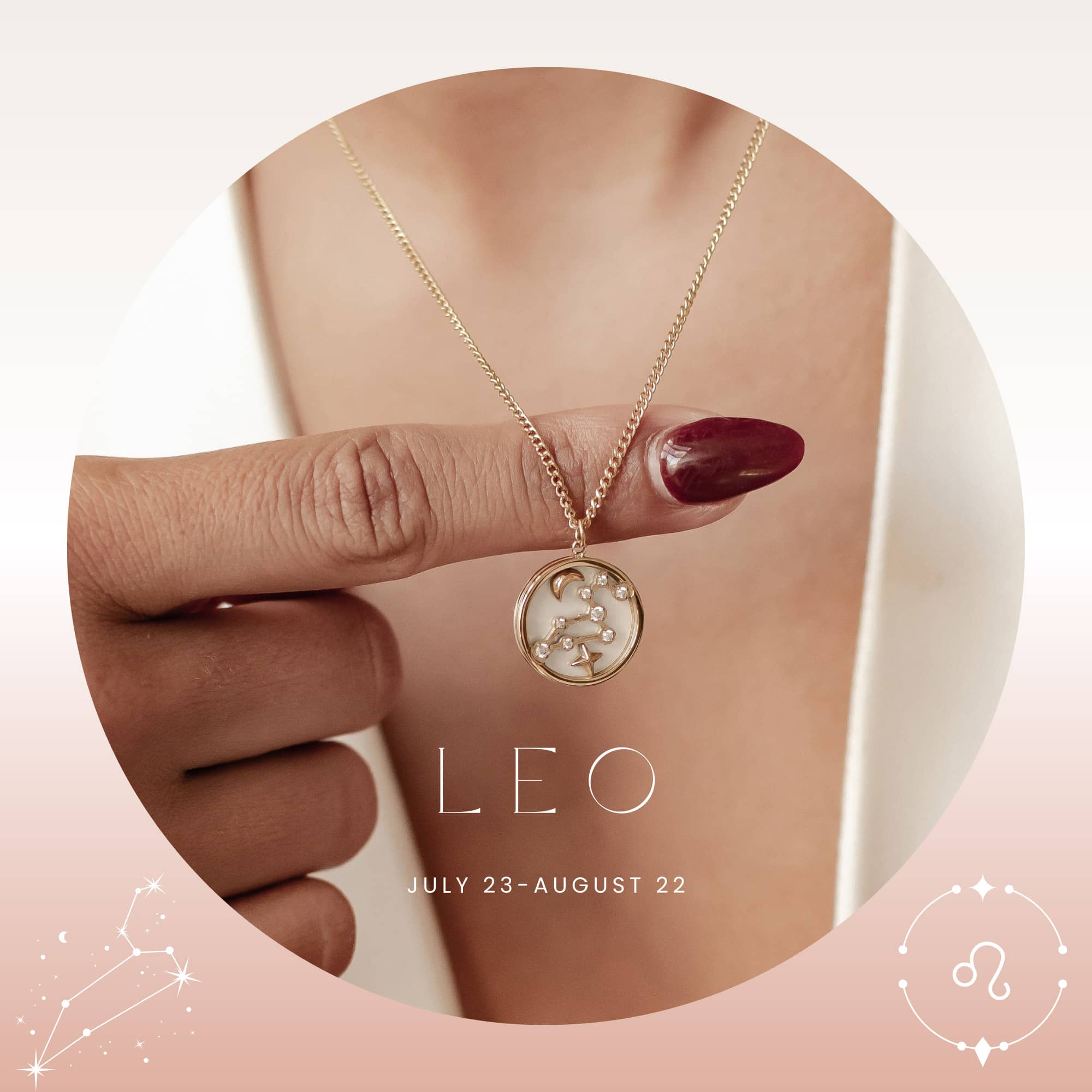 Leo constellation necklace 2025