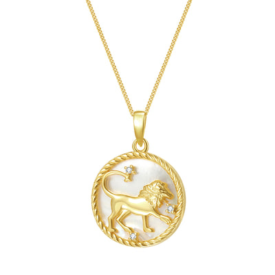 Collier pendentif zodiaque Lion